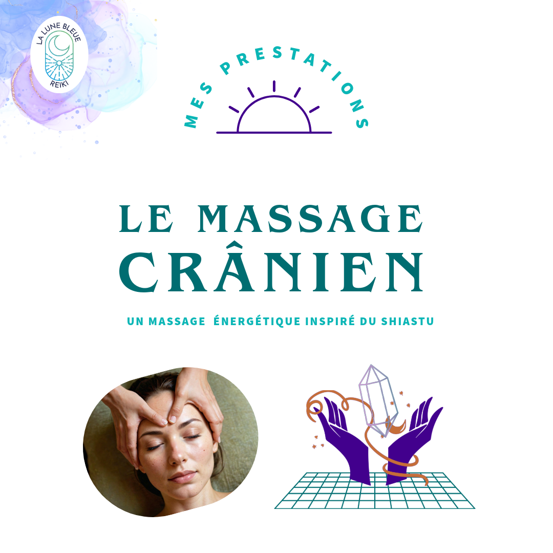 image d'une femme détendue qui reçoit un massage crânien